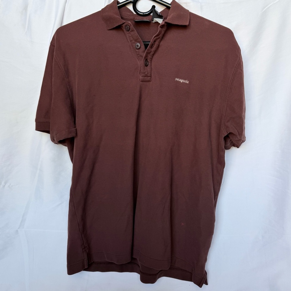 Patagonia Men's Rich Brown Polo Shirt - Picture 2 of 4